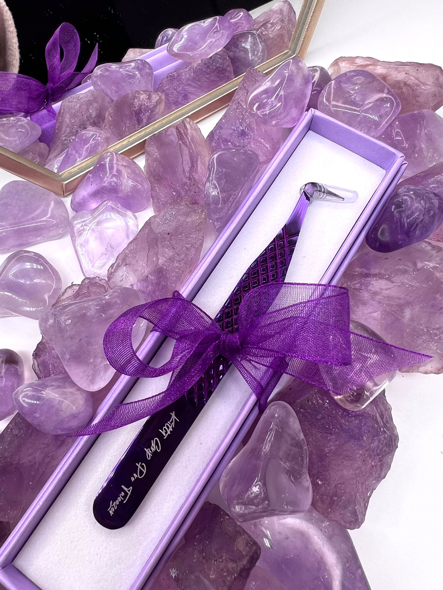 Pro Long Boot Volume Tweezer with Fiber Tip