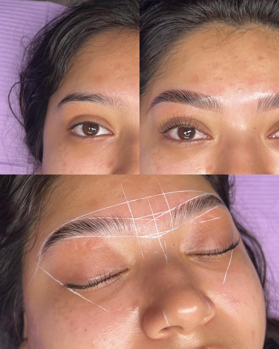 Brow Lamination, Wax, and Henna Tint